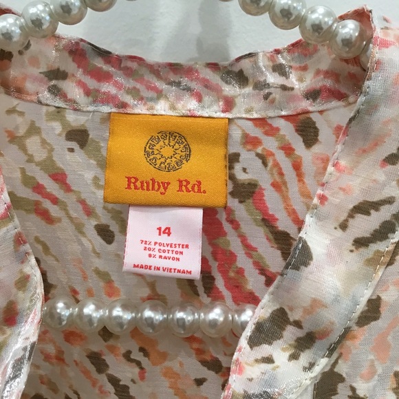 🔴SHIMMERY ANIMAL PRINT🔴RUBY RD. TOP🔴 - Picture 8 of 11